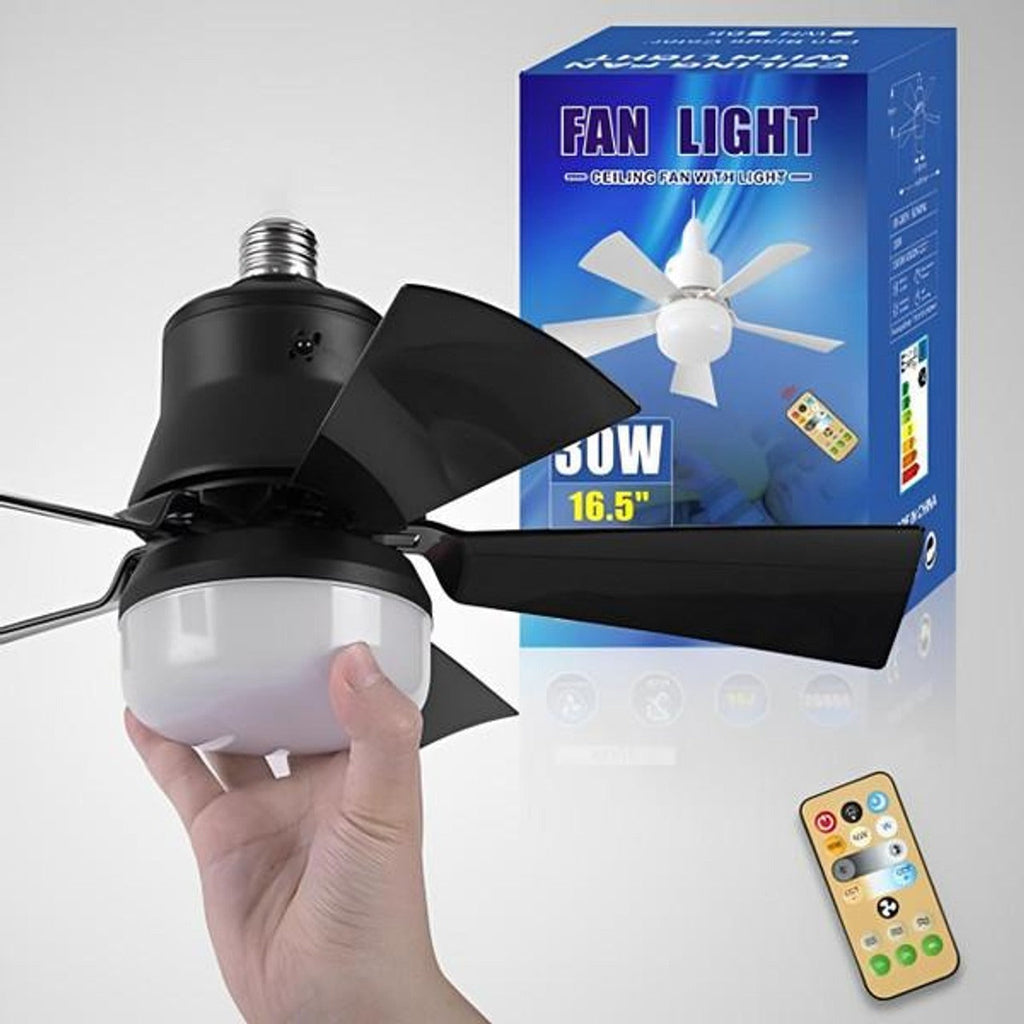 Ceiling-Mounted Fan | Modern Flush Mount Ceiling Fan with Light