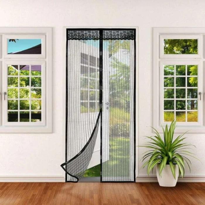 Magnetic Mesh Screen Door | Hands-Free Bug Screen with Magnets
