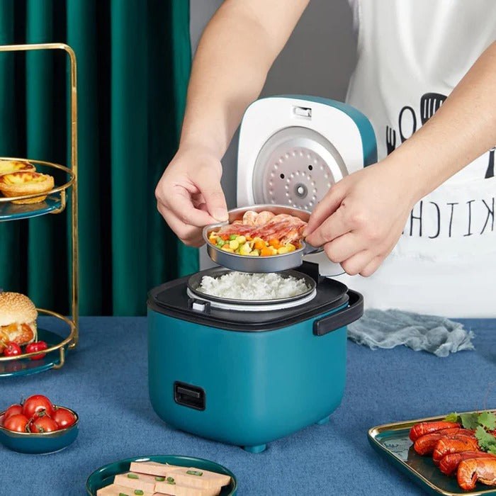 Mini Rice Cooker | Compact 1-3 Cup Personal Rice Cooker