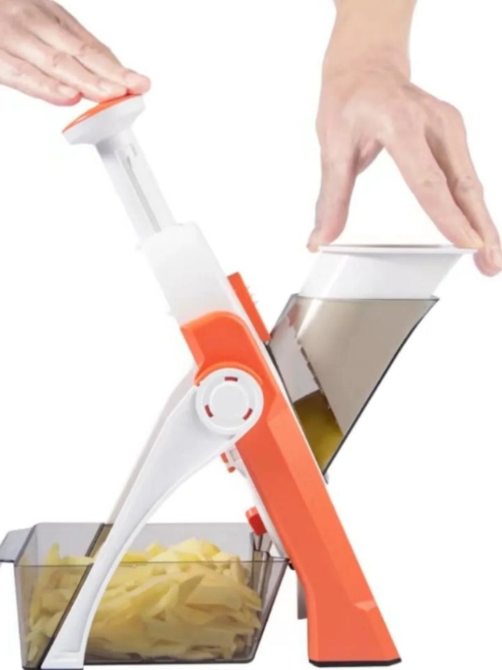 5-in-1 Vegetable Slicer | Mandoline Slicer with Collecting Tray