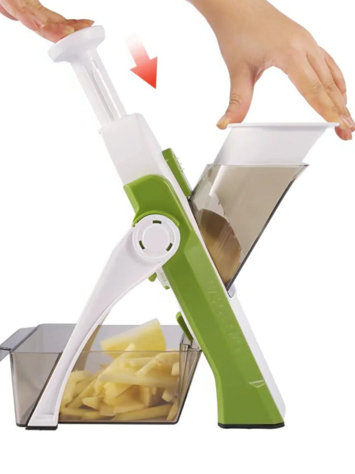 5-in-1 Vegetable Slicer | Mandoline Slicer with Collecting Tray