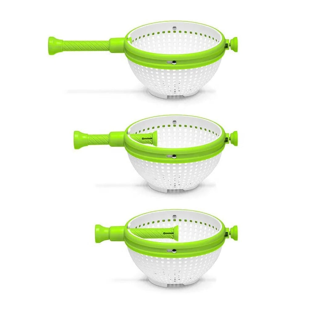 Spin & Drain Salad Spinner Bowl | Large Salad Washing Bowl with Lid