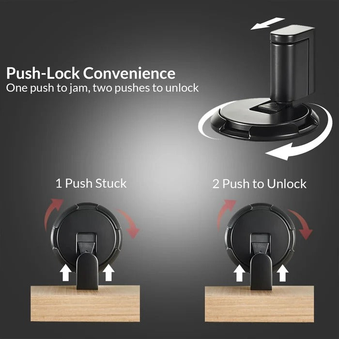 Heavy Duty Adjustable Door Stopper | Floor-Mounted, Non-Slip