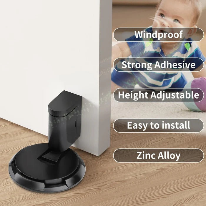Heavy Duty Adjustable Door Stopper | Floor-Mounted, Non-Slip