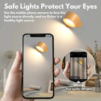Rechargeable Wall Light | 360° Rotation, Wireless LED Night Light