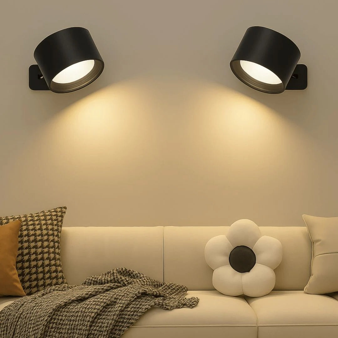 Rechargeable Wall Light | 360° Rotation, Wireless LED Night Light