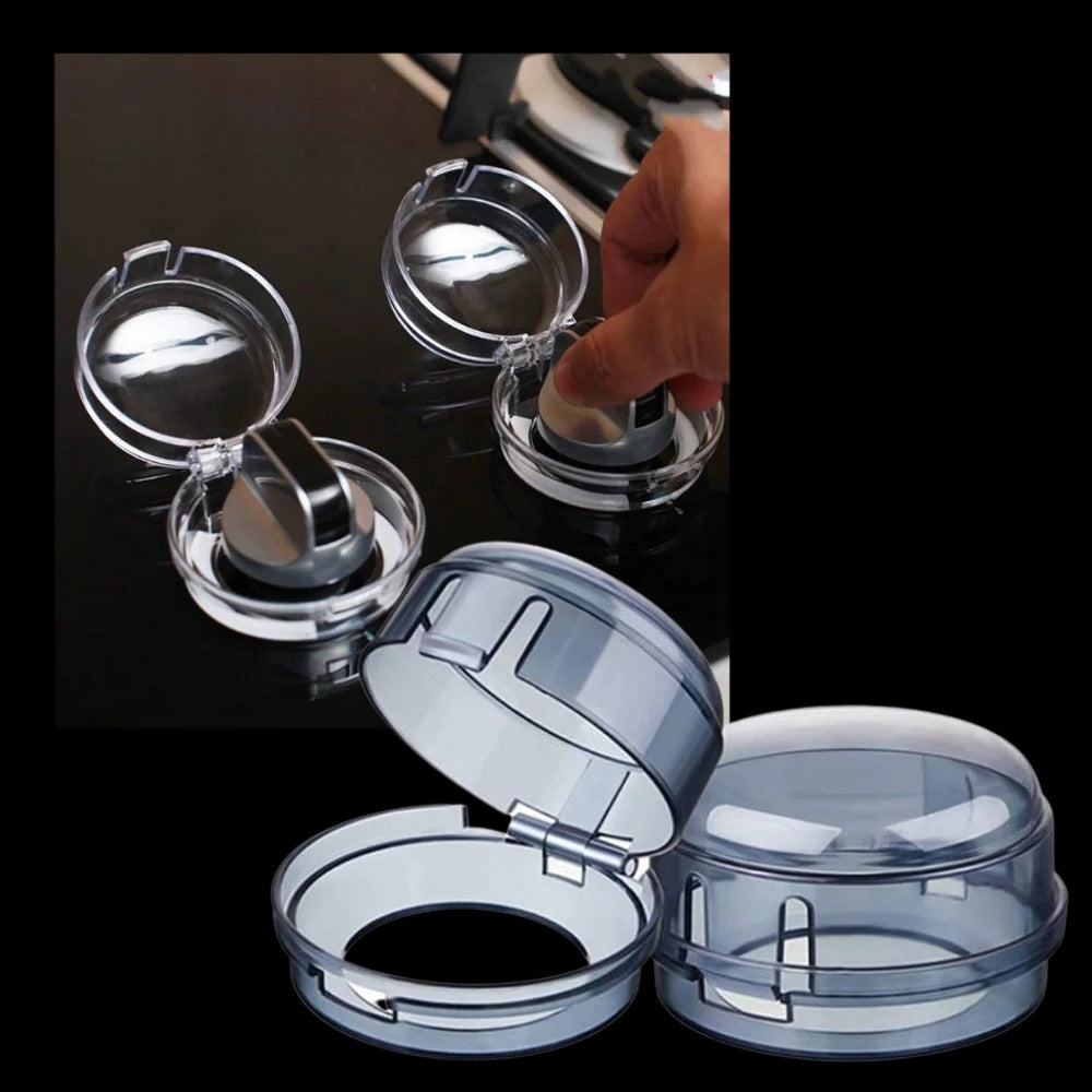 Gas Stove Knob Protector Set | Child Safety Cover for Oven Knobs