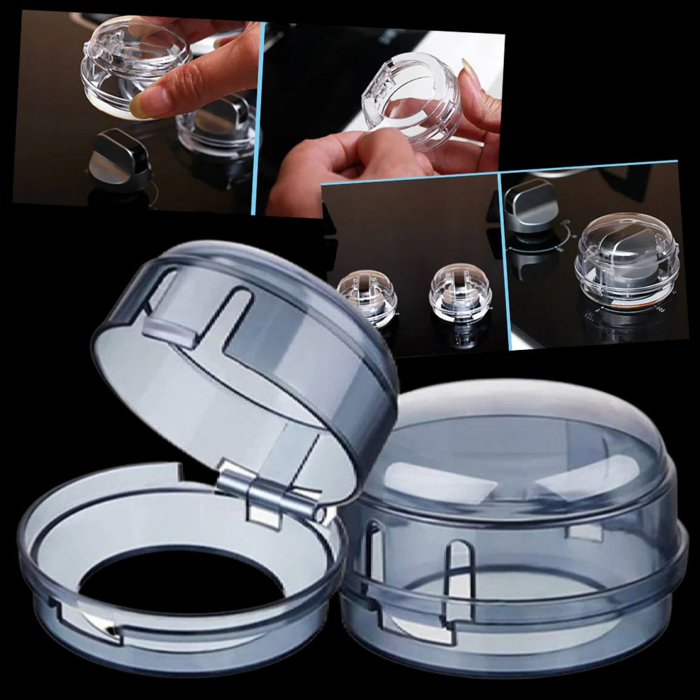 Gas Stove Knob Protector Set | Child Safety Cover for Oven Knobs