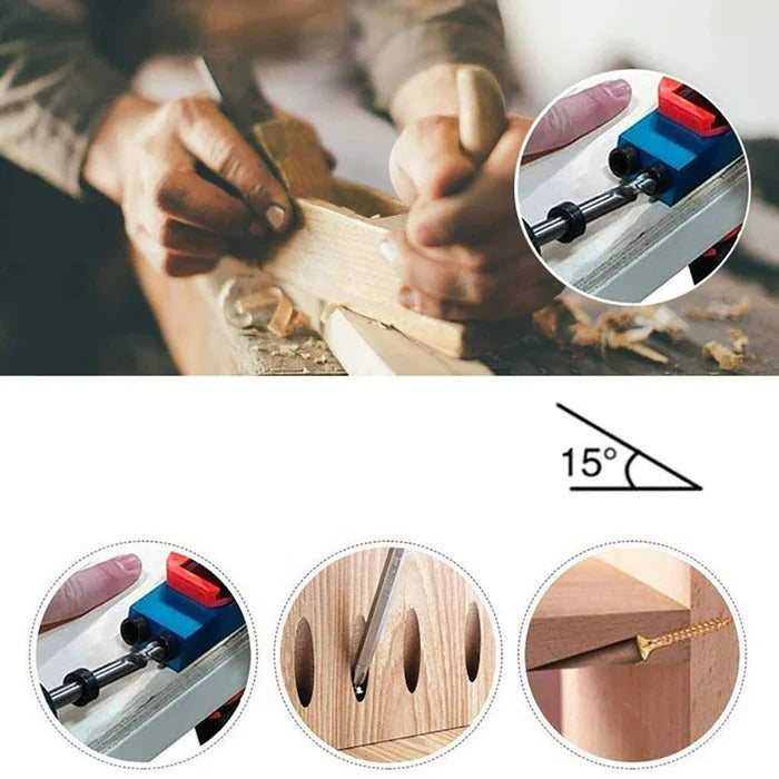 Woodworking Angle Drill Guide | Precise Drilling Tool for DIY Projects