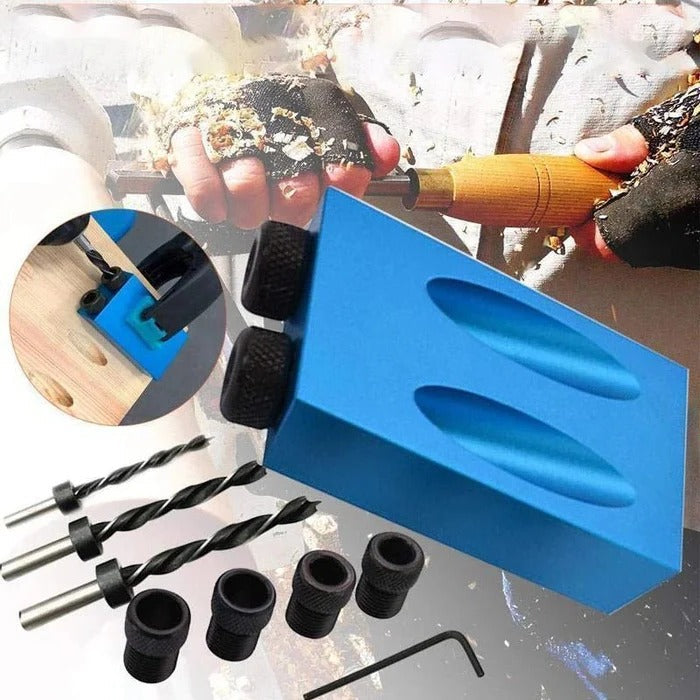 Woodworking Angle Drill Guide | Precise Drilling Tool for DIY Projects