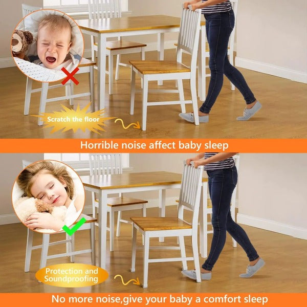 Square Chair Leg Floor Protectors | Non-Slip Furniture Pads