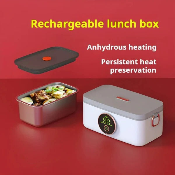 Wireless Heated Lunch Box | Portable Electric Food Warmer for Office
