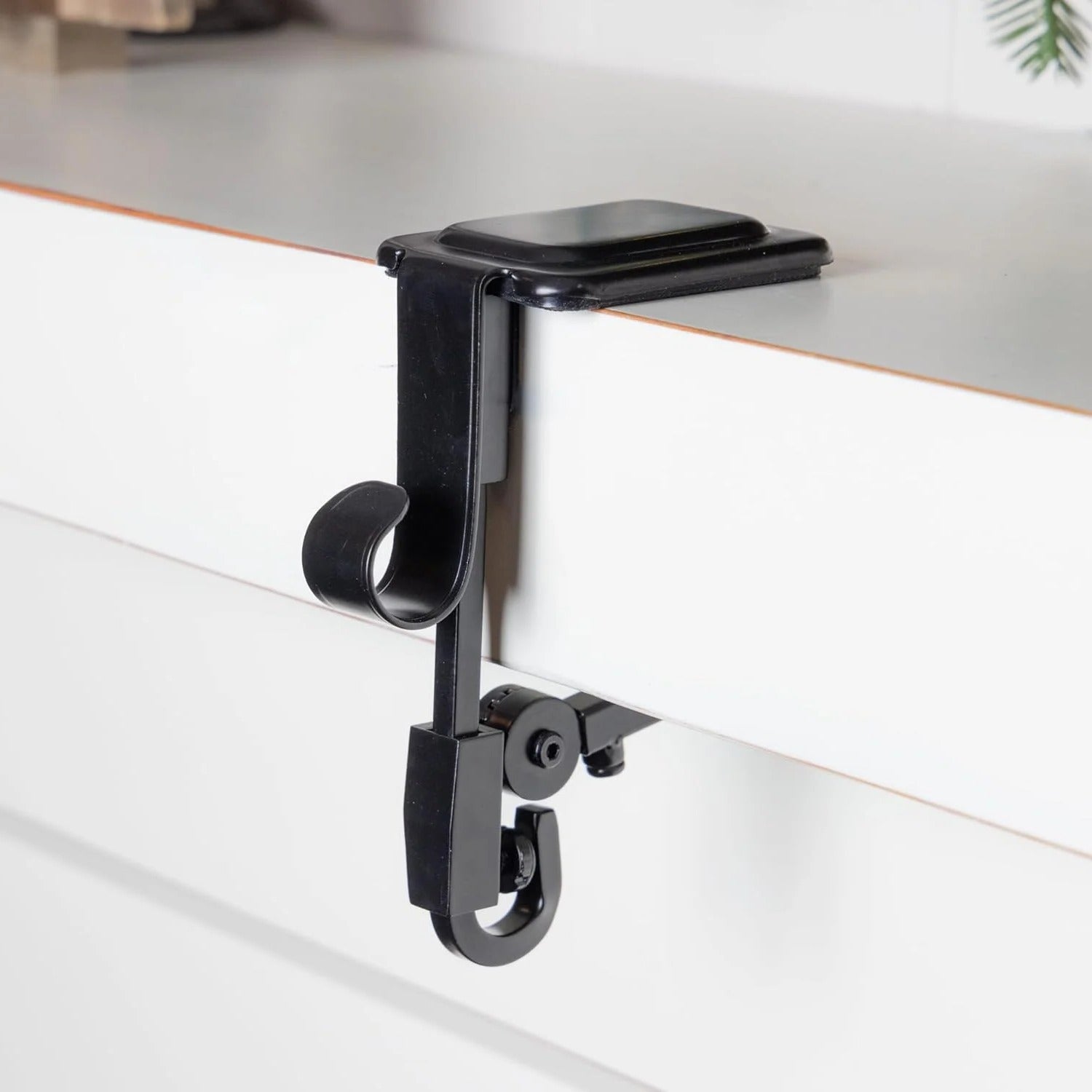 Fireplace Stocking Hanger Set | Adjustable Mantel Clip with Garland Hook