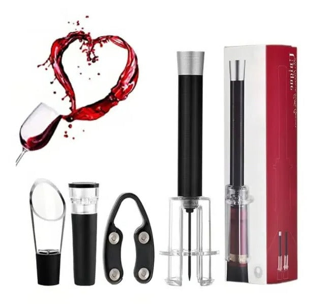 Air-Assist Wine Bottle Opener | Pump Cork Remover with Accessories