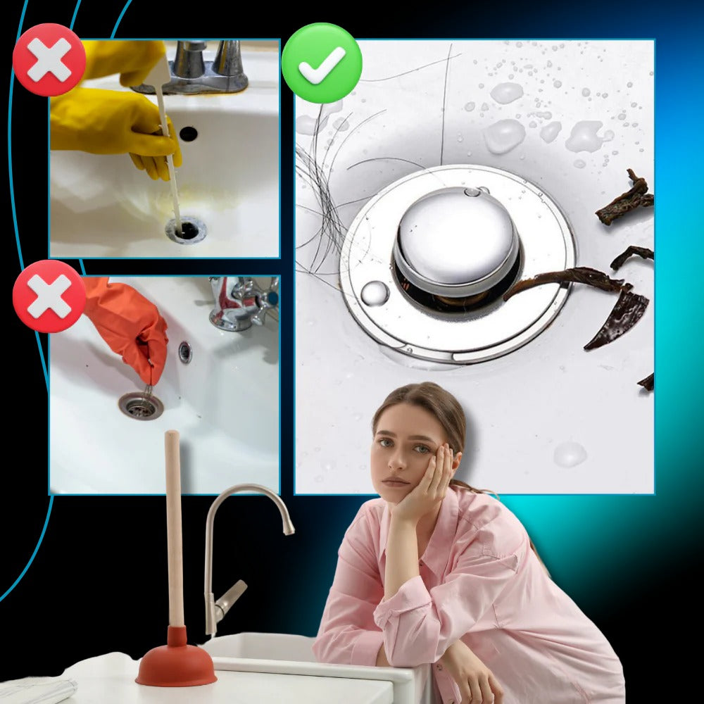 Pop-Up Sink Stopper | Odor-Blocking Drain Plug for Bathroom