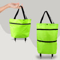 Foldable Shopping Bag with Wheels | 2-in-1 Rolling Grocery Cart