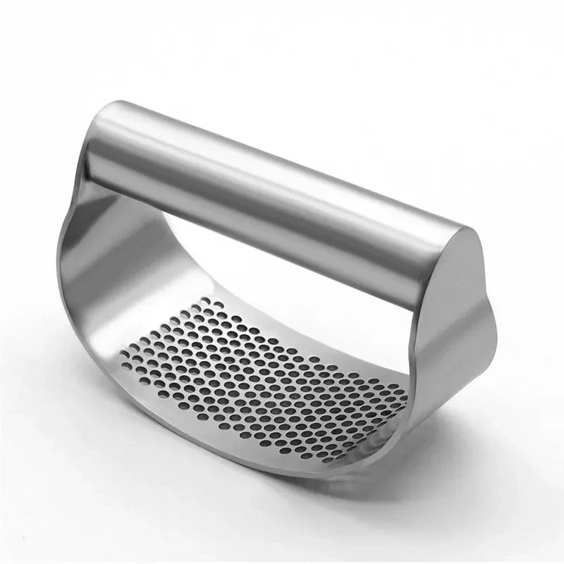 Garlic Press Rocker Set | Stainless Steel Garlic Crusher & Slicer