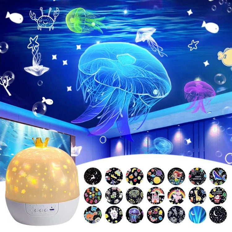 Kids Night Light Projector | Ocean Projection Lamp for Children's Room