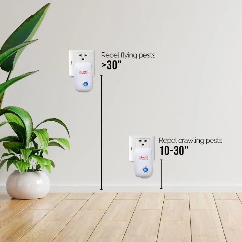Ultrasonic Fly Repeller | Plug-In Pest Repellent for Flies & Insects