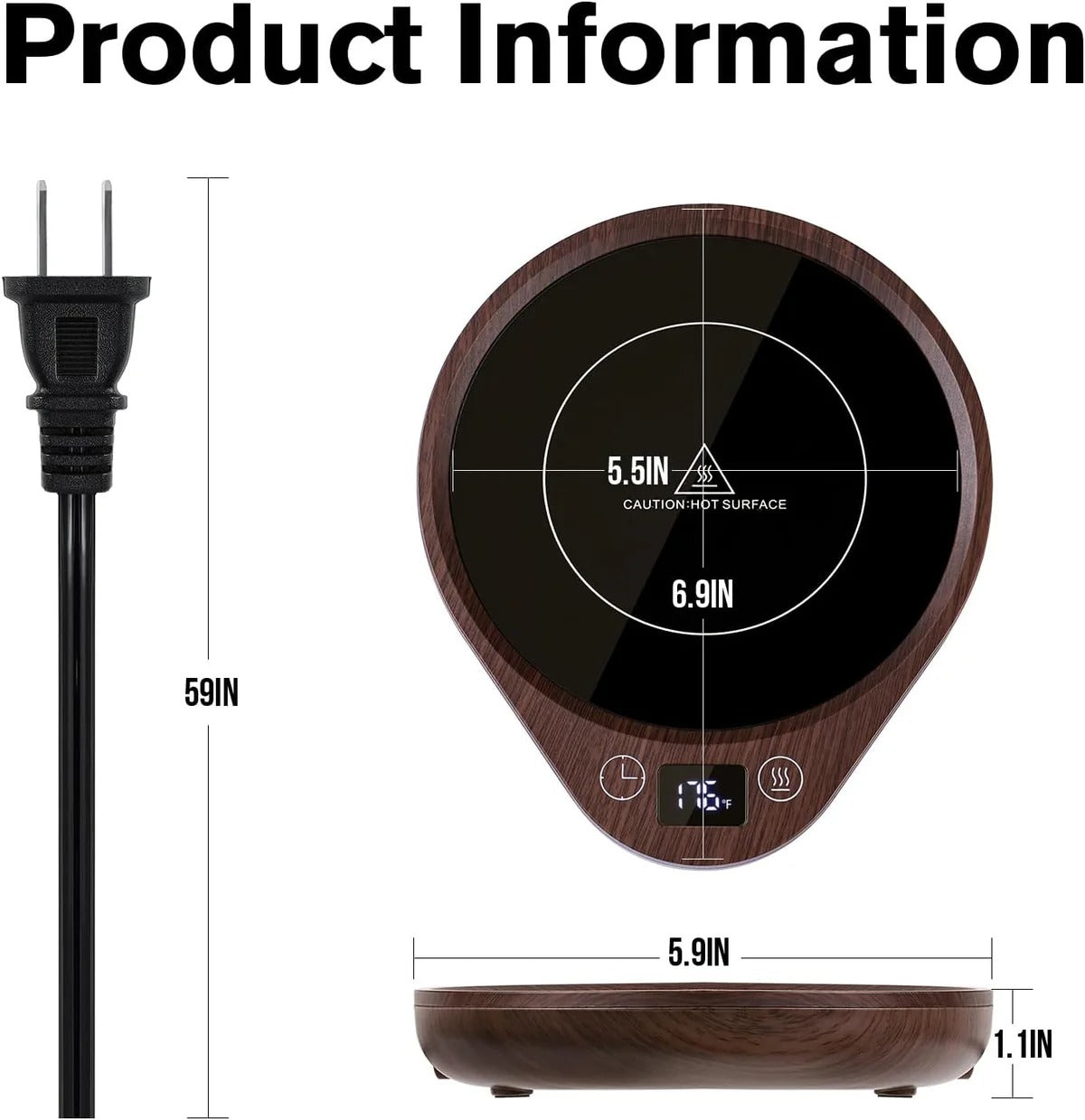 Coffee Mug Warmer Set | Desk Cup Heater with Smart Temperature Control