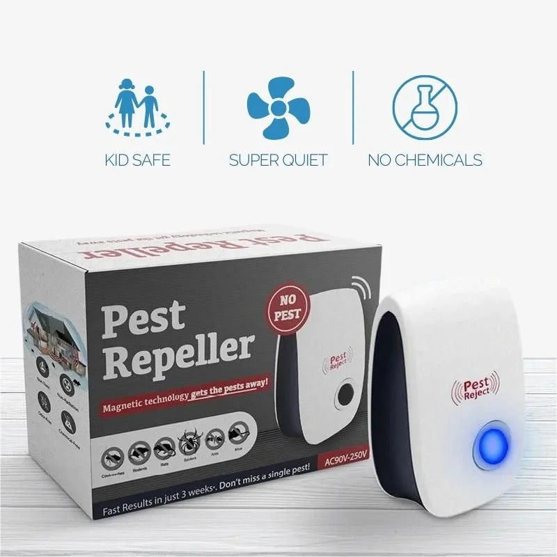 Ultrasonic Fly Repeller | Plug-In Pest Repellent for Flies & Insects
