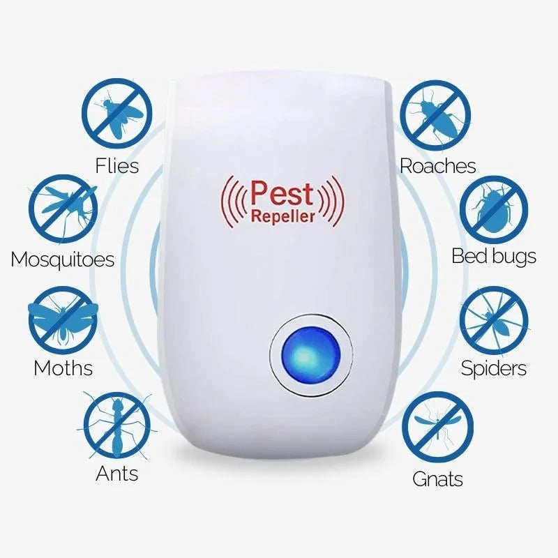 Ultrasonic Fly Repeller | Plug-In Pest Repellent for Flies & Insects