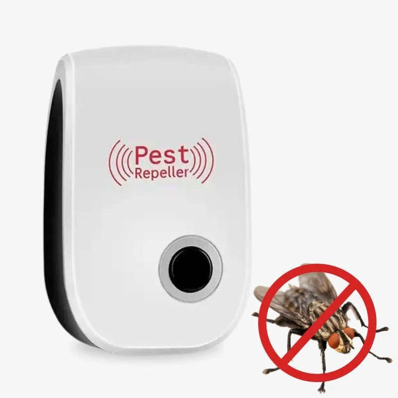 Ultrasonic Fly Repeller | Plug-In Pest Repellent for Flies & Insects