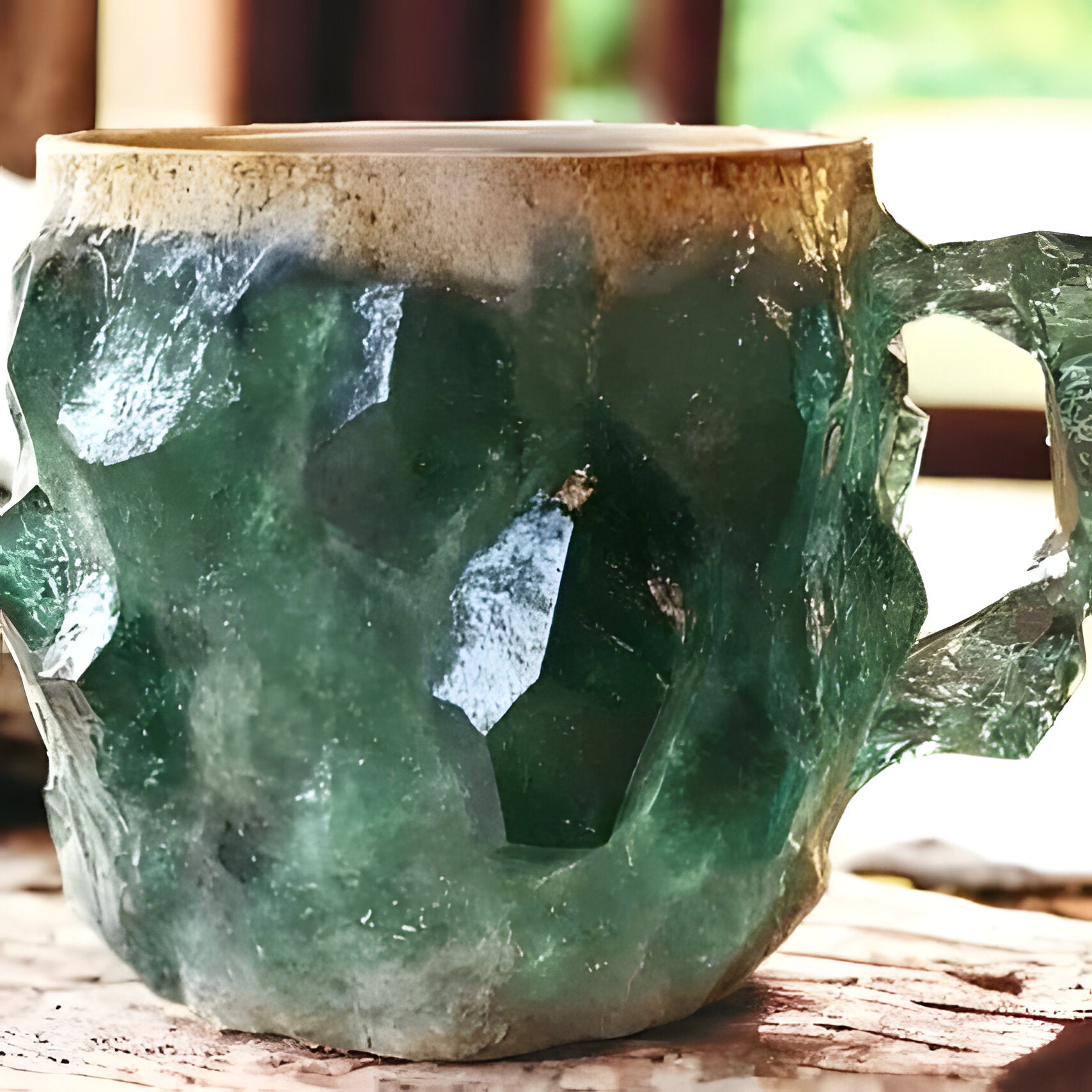 Mineral Crystal Coffee Mugs | Unique Texture, Ceramic Drinkware