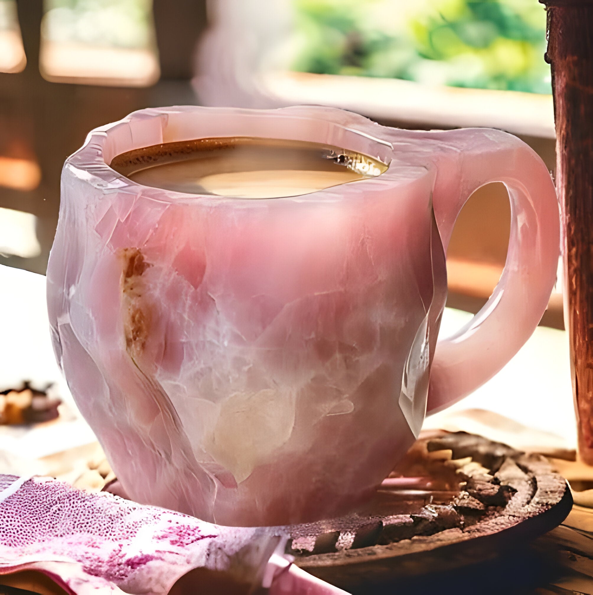 Mineral Crystal Coffee Mugs | Unique Texture, Ceramic Drinkware