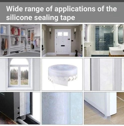 Self-Adhesive Door Seal Strip | Soundproof & Draft Stopper Weatherstrip