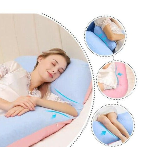Full Body Support Pillow | Ergonomic Pregnancy & Back Pain Pillow