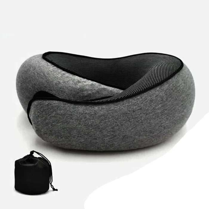 Memory Foam Travel Neck Pillow | U-Shape Curved Support for Flights