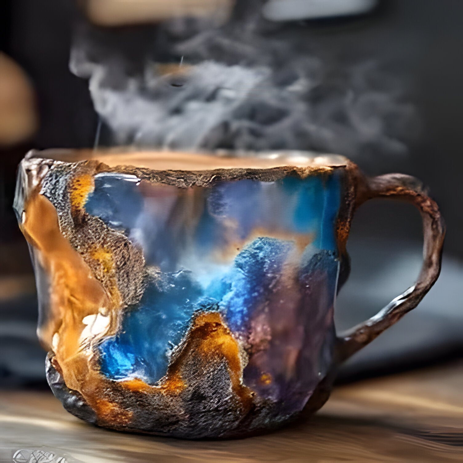 Mineral Crystal Coffee Mugs | Unique Texture, Ceramic Drinkware