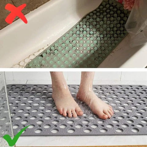 Secure Shower Mat | Non-Slip Safety Bath Mat with Suction Cups
