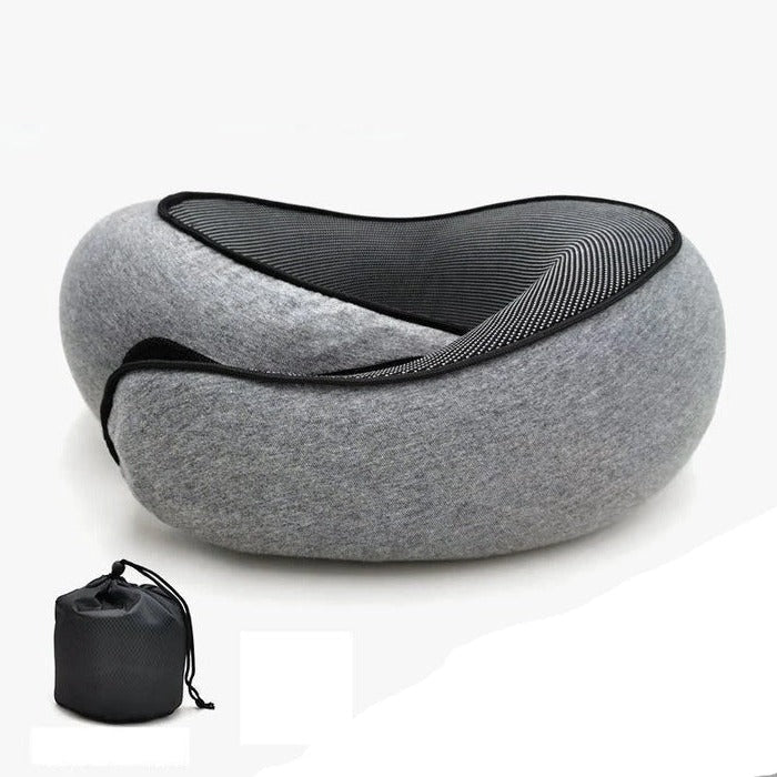 Memory Foam Travel Neck Pillow | U-Shape Curved Support for Flights
