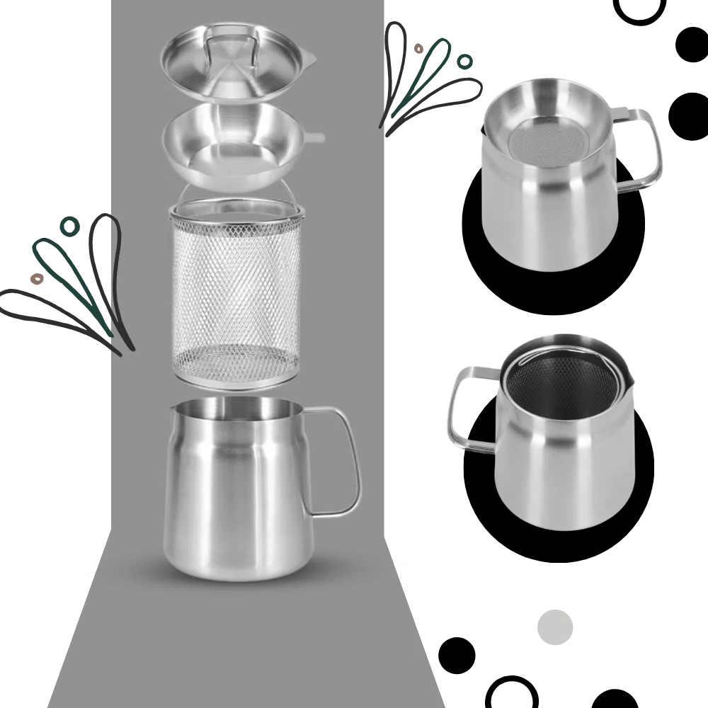 2-in-1 Deep Frying Pot | Stainless Steel Fryer with Strainer Basket
