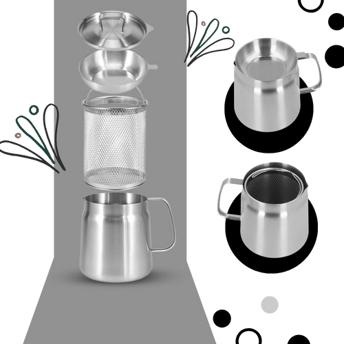 2-in-1 Deep Frying Pot | Stainless Steel Fryer with Strainer Basket