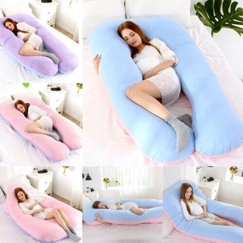 Full Body Support Pillow | Ergonomic Pregnancy & Back Pain Pillow