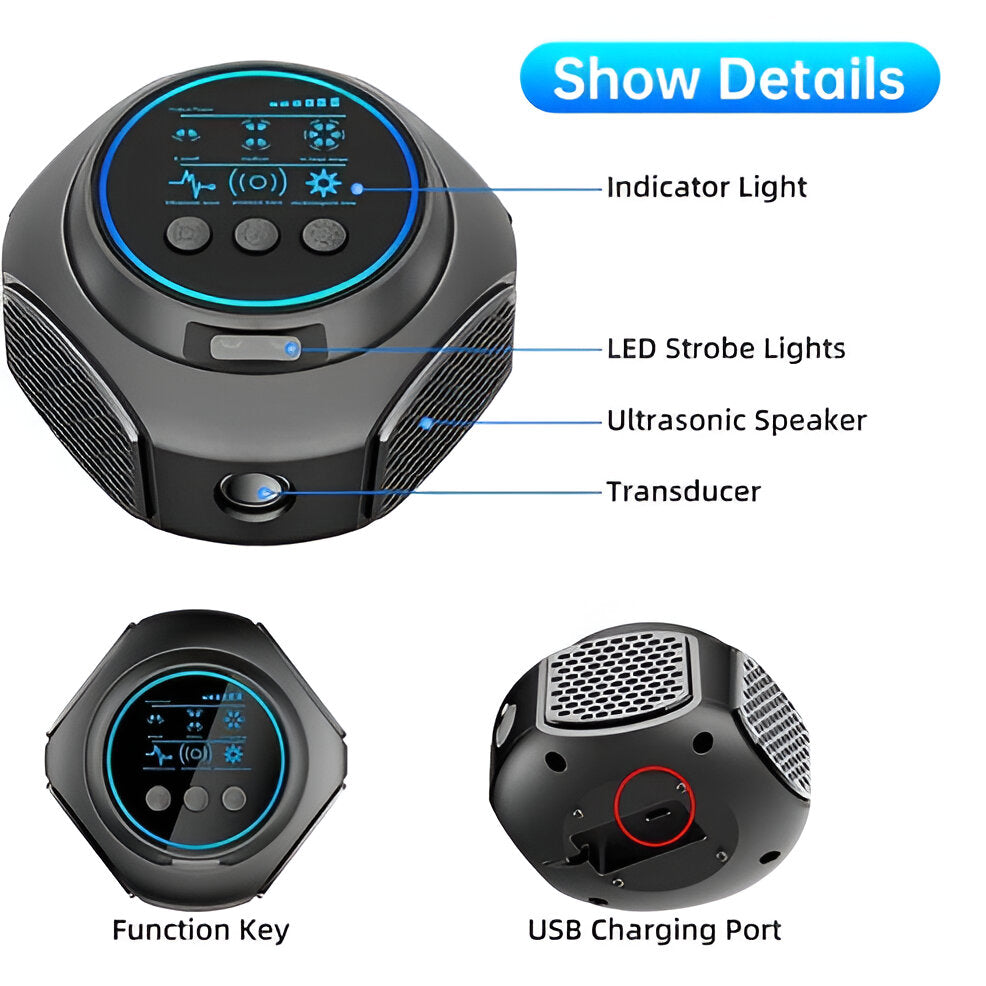 Ultrasonic Spider & Pest Repeller | Chemical-Free Plug-In Device