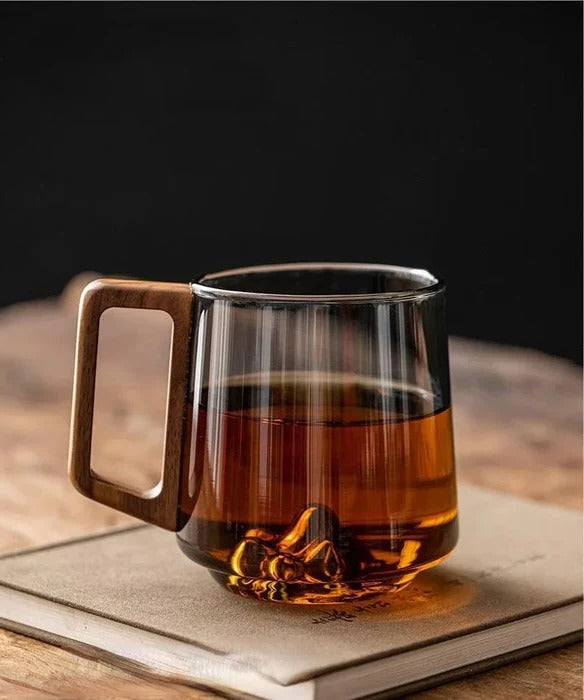 Glass Cup with Handle | Elegant Double-Wall Tea & Coffee Mug
