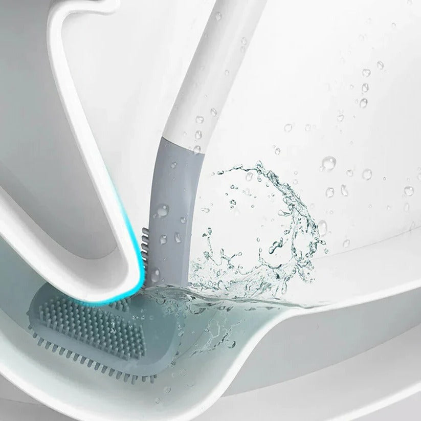 Self-Cleaning Toilet Brush | Hygienic Enclosed Silicone Bowl Brush