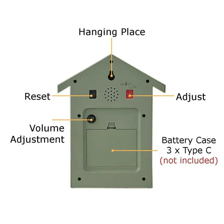 Cuckoo Clock | Decorative Wooden Wall Clock with Cuckoo Chime