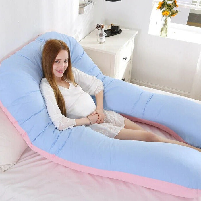 Full Body Support Pillow | Ergonomic Pregnancy & Back Pain Pillow