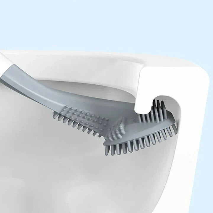 Self-Cleaning Toilet Brush | Hygienic Enclosed Silicone Bowl Brush