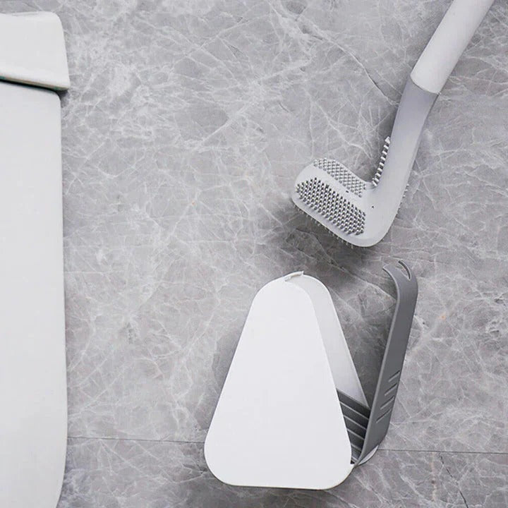 Self-Cleaning Toilet Brush | Hygienic Enclosed Silicone Bowl Brush