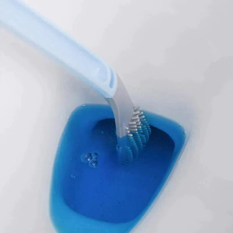 Self-Cleaning Toilet Brush | Hygienic Enclosed Silicone Bowl Brush