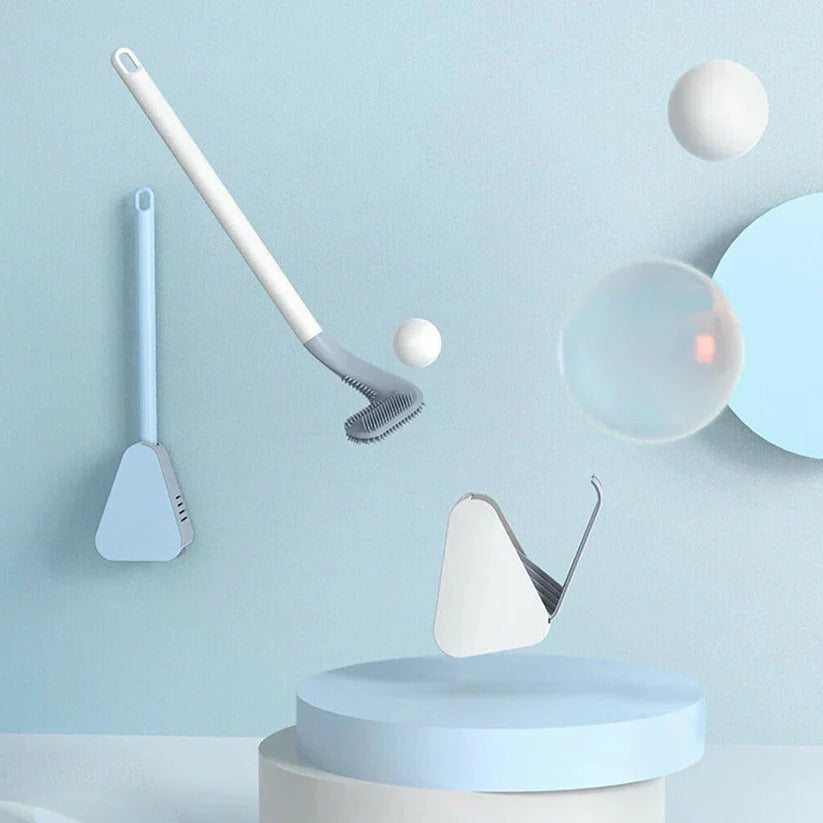 Self-Cleaning Toilet Brush | Hygienic Enclosed Silicone Bowl Brush