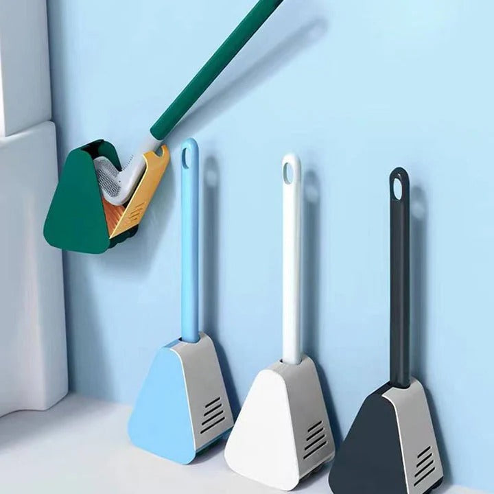 Self-Cleaning Toilet Brush | Hygienic Enclosed Silicone Bowl Brush