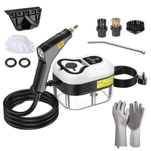 2500W High Pressure Steam Cleaner | 5 Brush Heads, 6-Speed Control