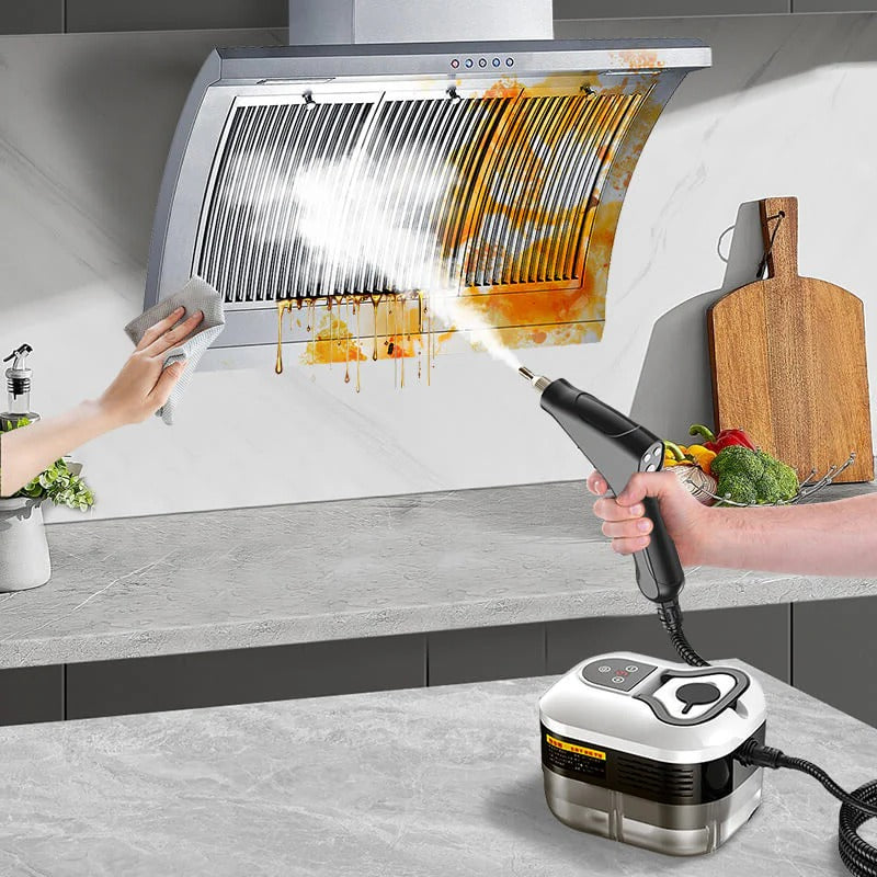 2500W High Pressure Steam Cleaner | 5 Brush Heads, 6-Speed Control
